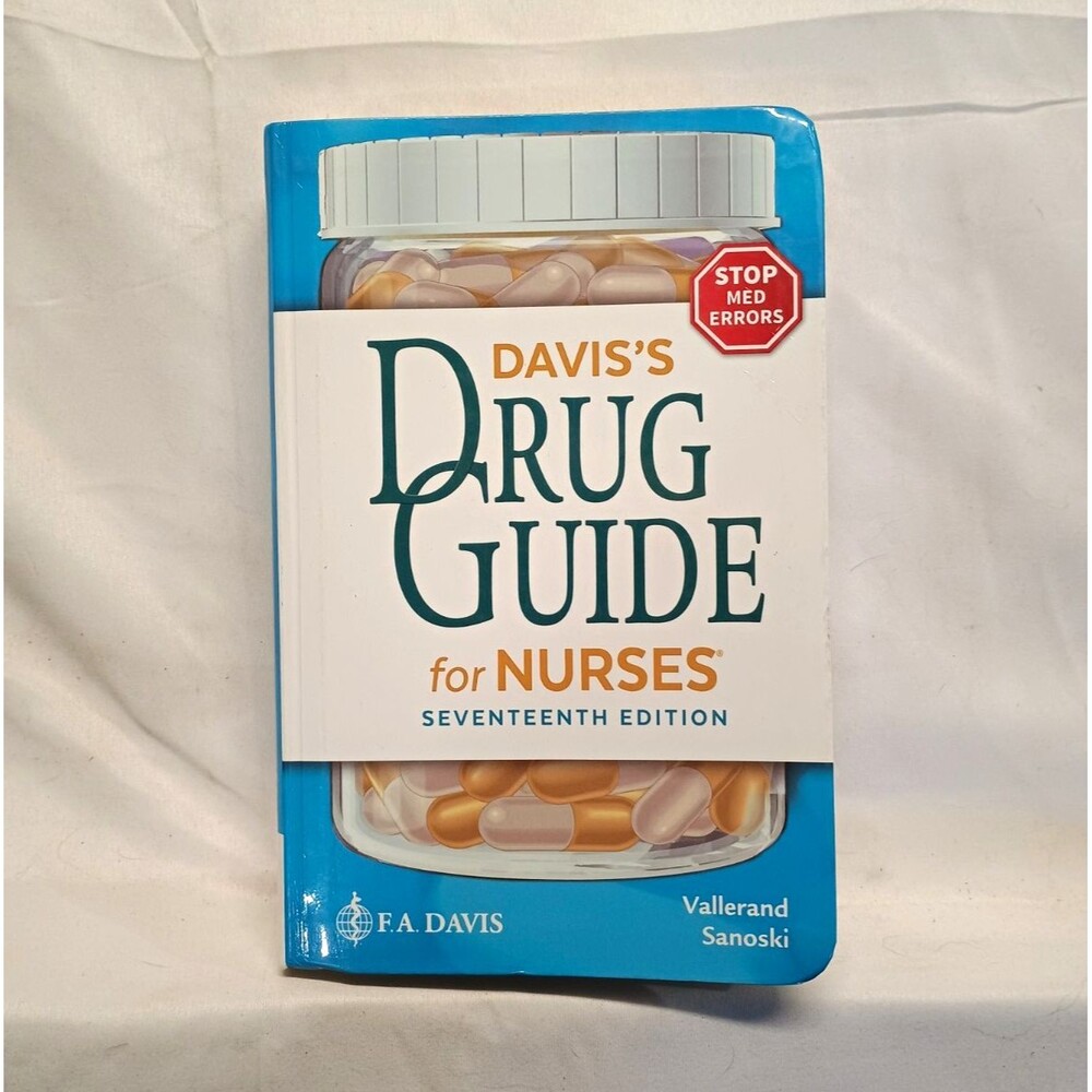 F.A. Davis Davis's Drug Guide for Nurses 17th Ed Paperback Vallerand Sanoski